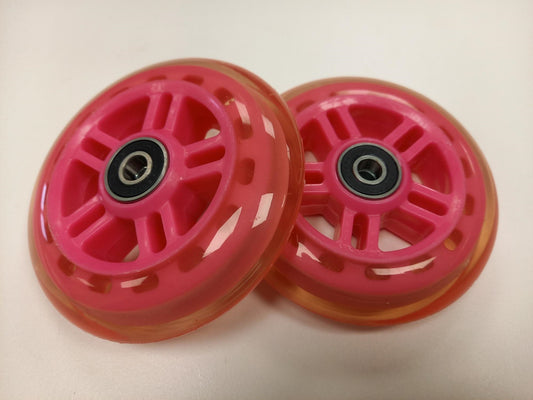 Razor A Series Kick Scooter Wheels 98mm w/ bearings Red- pair